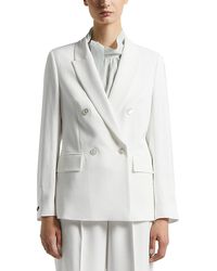 Peserico - Double Breasted Blazer - Lyst