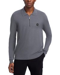 HUGO - Sastone Regular Fit Quarter Zip Sweater - Lyst