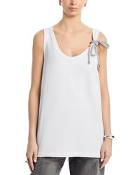 Area - Crystal Knot Tank Top - Lyst