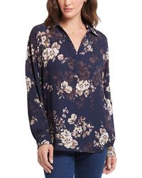 NYDJ - Becky Dot Print Blouse - Lyst