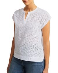 Hobbs - Joanna Broderie Top - Lyst