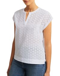 Hobbs - Joanna Broderie Top - Lyst
