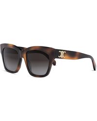 Celine - Triomphe Geometric Sunglasses, 55Mm - Lyst