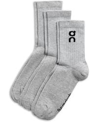 On Shoes - Running Logo Socks, Pack Of 3 - Lyst