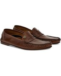 Versace - Leather Loafers - Lyst