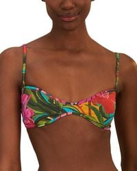 FARM Rio - Jardin De Reve Floral Print Bikini Top - Lyst