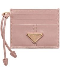 Prada - Leather Card Holder - Lyst