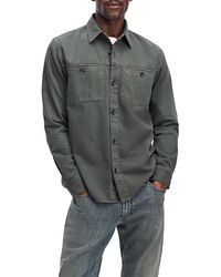 Rag & Bone - Overdyed Denim Workwear Overshirt - Lyst