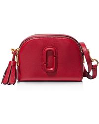 Marc Jacobs Shutter Leather Crossbody - Red