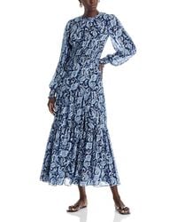 Michael Kors - Michael Smock Waist Tiered Maxi Dress - Lyst
