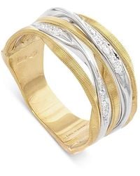Marco Bicego - 18K Marrakech Onde Diamond Multirow Ring - Lyst