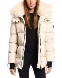 Sam. - Scarlett Shearling Trim Puffer Coat - Lyst