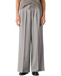 Whistles - Herringbone Wide Leg Pants - Lyst
