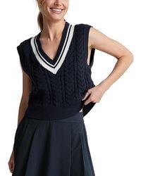Beyond Yoga - The Cable Knit Sweater Vest - Lyst
