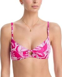 Aqua - Swim Ring Bralette Bikini Top - Lyst