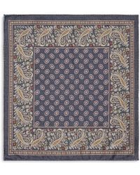 Eton - Two Face Wool Pocket Square - Lyst