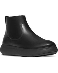Fitflop - Iq-Comff Leather Zip Ankle Boots - Lyst