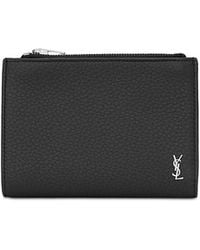 Saint Laurent - Tiny Cassandre Bi-Fold Wallet - Lyst