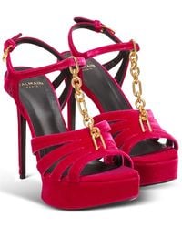 Balmain - Sync Platform Sandals - Lyst