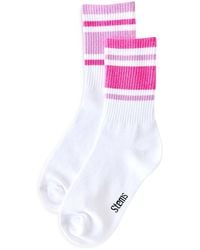 Stems - Mix Match Stripe Crew Socks - Lyst