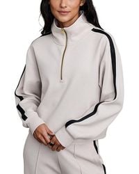 Rhone - Dreamglow Track Stripe Half Zip Sweatshirt - Lyst