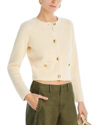 Aqua - Button Front Cardigan - Lyst