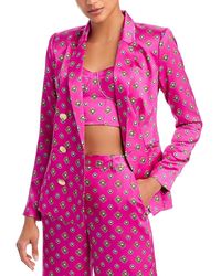 L'Agence - Colin Silk Double Breasted Blazer - Lyst
