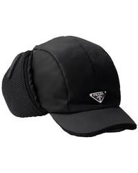 Prada - Re-Nylon And Wool Trapper Hat - Lyst