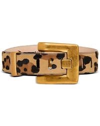 Balmain - Anthem Leopard Print Leather Belt - Lyst
