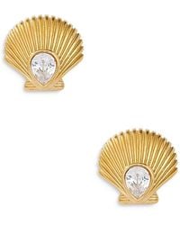 Aqua - 8 Other Reasons Wave Shell Earrings - Lyst