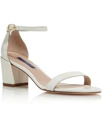 stuart weitzman women's lessnudist block heel sandals