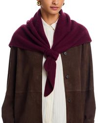 Aqua - Brushed Cashmere Triangle Wrap - Lyst
