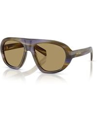 Prada - Round Sunglasses, 56Mm - Lyst