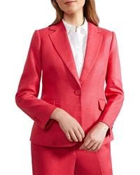 Hobbs - Mirabel Linen Single Breasted Jacket - Lyst