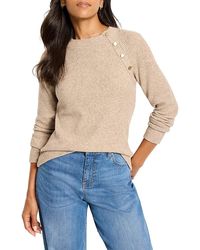 NIC+ZOE - Soft Thermal Button Trim Top - Lyst