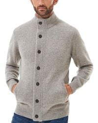 Barbour - Elbow Patch Cardigan - Lyst