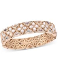Roberto Coin - 18K Rose Venetian Princess Carnival Multi Gemstone & Diamond Flower Bangle Bracelet - Lyst