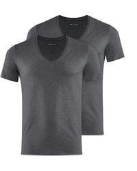 FALKE - V Neck Tees, 2 Pk - Lyst