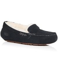 UGG Willow Moc Toe Loafer in Black | Lyst