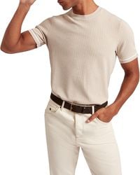 Ted Baker - Ivanan Short Sleeve Rib Textured Tee - Lyst