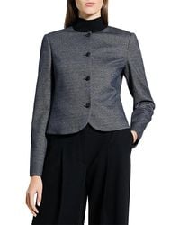 Theory - Herringbone Tweed Clean Jacket - Lyst