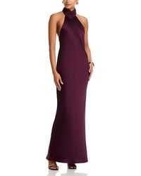 Ramy Brook - Tatiana Satin Halter Gown - Lyst