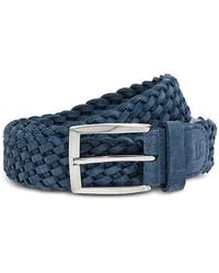 BOGGI - Suede Braided Belt - Lyst