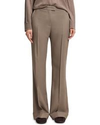 BOSS - Talia Flare Cuffed Pants - Lyst