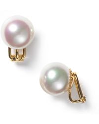 Majorica Simulated Pearl Clip - On Earrings - White
