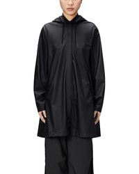 Rains - Hooded A-Line Rain Jacket - Lyst