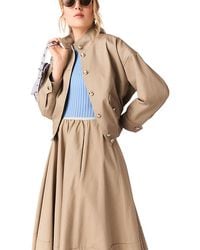 Maje - Cotton Bomber Jacket - Lyst