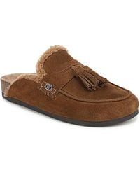 Sam Edelman - Astrid Cozy Suede Faux Shearling Mules - Lyst