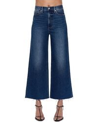 Pistola - Lana Crop High Rise Ultra Wide Leg Jeans - Lyst