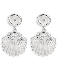 Ettika - Santorini Cubic Zirconia Shell Drop Earrings - Lyst